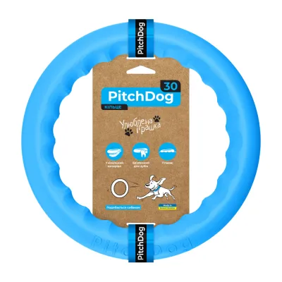 Кільце для апортировки PitchDog30, діаметр, блакитний