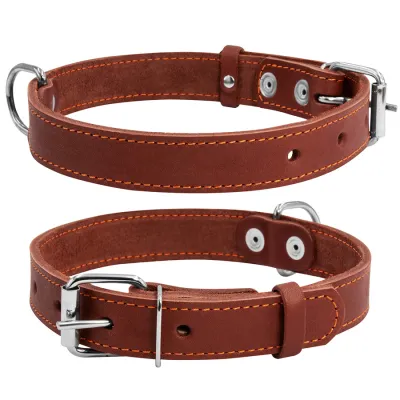 Нашийник одинарний CoLLaR 35мм 48-63см коричневий