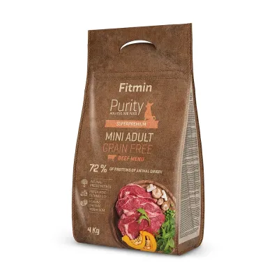 Сухой корм для собак мелких пород GF Adult Mini Beef Fitmin dog Purity 0,8 кг 531114010
