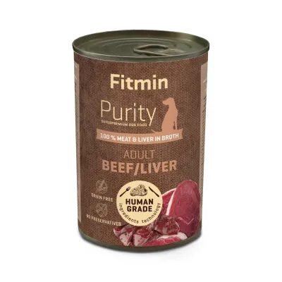 Консерва для собак Beef with Liver Fitmin Purity 400г