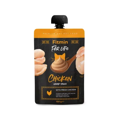 Паштет Fitmin For Life Cream Sauce з куркою 100 г