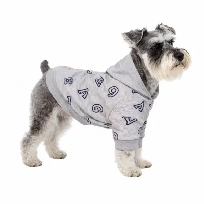 Кофта для собак DIEGO hoodie Сірі букви