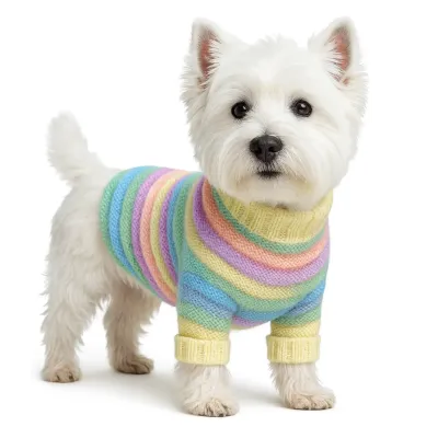 Светр для тварин sweater світла смужка