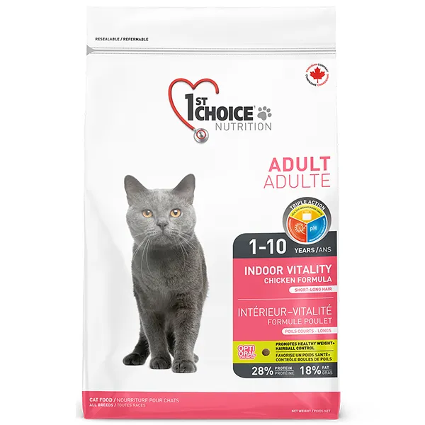 Сухой корм для кошек 1st Choice Adult Indoor Vitality Chicken — фото 1