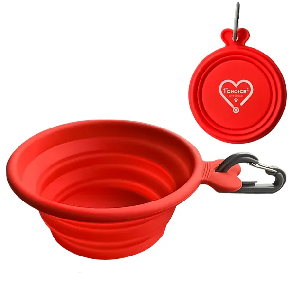 1st Choice Collapsible Silicone Pet Bowl ФЕСТ ЧОЙС БРЕНДОВАНА СКЛАДАНА МИСКА для собак та котів — фото 1