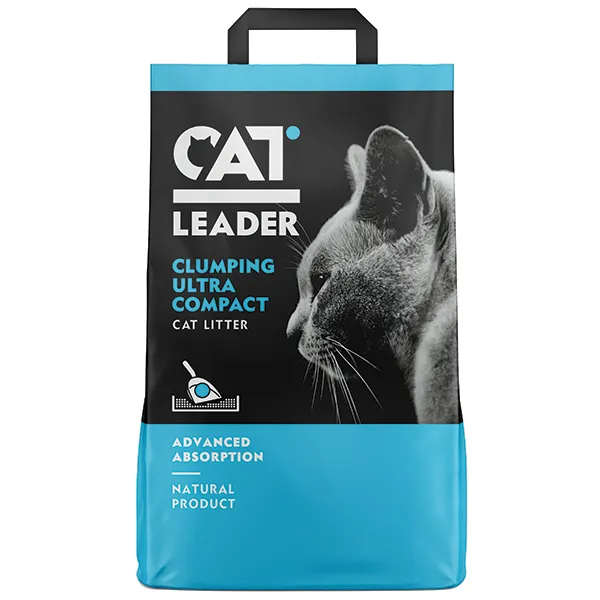 Наповнювач для котячого туалету грудкувальний Cat Leader Clumping КЭТ ЛИДЕР УЛЬТРАКОМПАКТ — фото 1