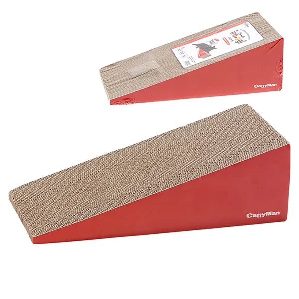 CattyMan Cardboard Scratcher Slope КЕТТІМЕН ТРАМПЛІН картонна кігтеточка для котів — фото 1