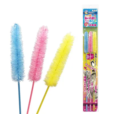 CattyMan Colorful Sticks КЕТТІМЕН ПУХНАСТА ТРАВА дражнилка іграшка для котів, набір 3од.