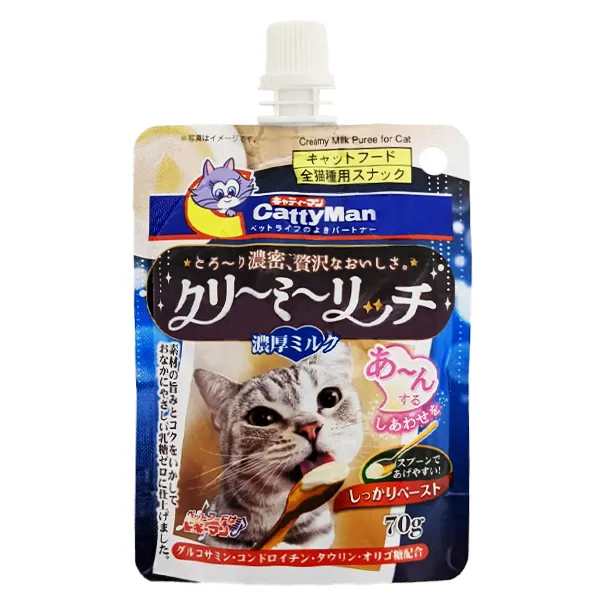 CattyMan Кремовое пюре с молоком, лакомство для котов, CattyMan Creamy Milk — фото 1