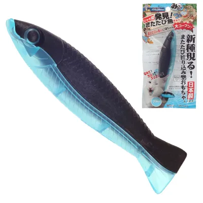CattyMan Fish Blue КЕТТІМЕН РИБКА БЛАКИТНА жувальна іграшка з котячою м’ятою (мататабі) для котів