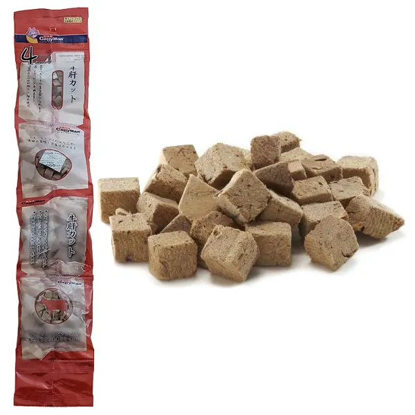 CattyMan Лакомство для котов из говяжьей печени Freeze Dried Beef Liver Dice — фото 1