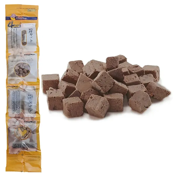CattyMan Freeze Dried Chicken Liver Dice КЕТТІМЕН КУРЯЧА ПЕЧІНКА сублімовані ласощі для котів — фото 1