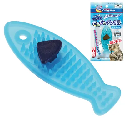 CattyMan Rubber Toy Fish КЕТТІМЕН РИБА жувальна іграшка з котячою м’ятою (мататабі) для котів