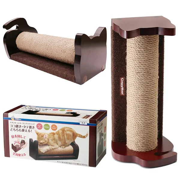 CattyMan Scratching Rolling Post КЕТТІМЕН СТОВПЧИК З КАРКАСОМ кігтеточка для котів — фото 1