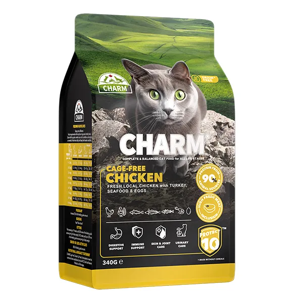 Charm Cage-Free Chicken ЧАРМ КУРКА ВІЛЬНОГО ВИГУЛУ сухий беззерновий холістик корм для котів — фото 1