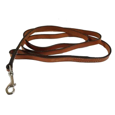 Поводок для собак кожаный Coastal Circle-T Dog Leash 1.6смХ1.8м
