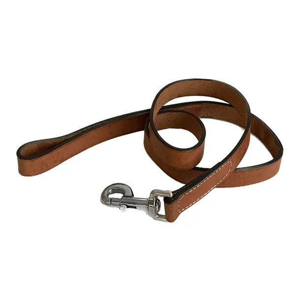 Поводок для собак кожаный Coastal Circle-T Dog Leash 2смХ1.2м — фото 1