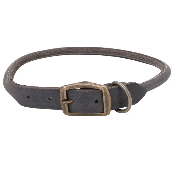 Coastal Circle-T Round Dog Collar КОСТАЛ СЕРКЛ-Т круглий шкіряний нашийник для собак, 1.2х50см — фото 1