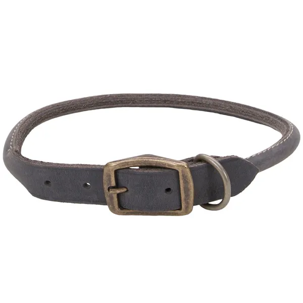 Coastal Circle-T Round Dog Collar КОСТАЛ СЕРКЛ-Т круглий шкіряний нашийник для собак, 1х40см — фото 1