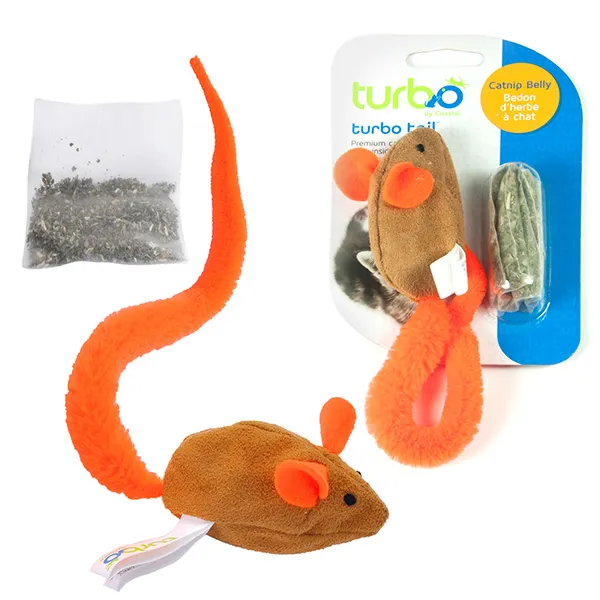 Игрушка для котов Coastal Turbo Tail Crinkle Mouse с кошачьей мятой — фото 1