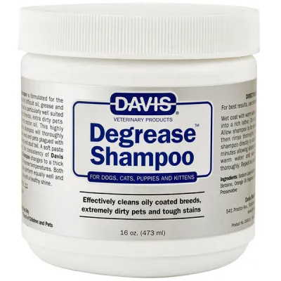 Обезжиривающий шампунь для собак и кошек Davis Degrease Shampoo