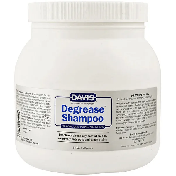 Обезжиривающий шампунь для собак и кошек Davis Degrease Shampoo — фото 1