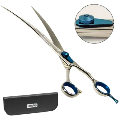 Ножницы для стрижки собак Davis Extreme Edge BLUE Curved