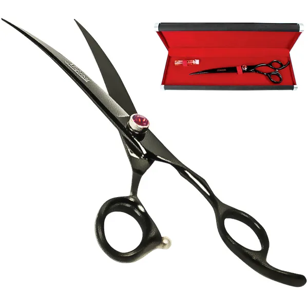 Davis Majutsu Titanium Curved изогнутые ножницы для стрижки — фото 1