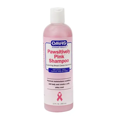 Увлажняющий шампунь для собак и кошек Davis Pawsitively Pink