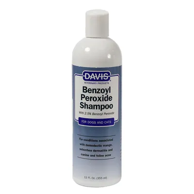 Davis Benzoyl Peroxide Shampoo ДЕВІС 2,5% БЕНЗОЇЛ ПЕРОКСИД дерматокосметичний шампунь для собак і котів з демодекозом і дерматитами