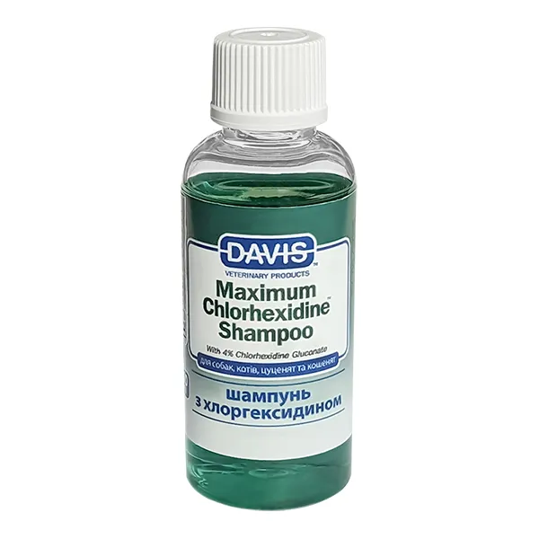 Шампунь дерматокосметичний з 4% хлоргексидином Davis Maximum Chlorhexidine Shampoo — фото 1