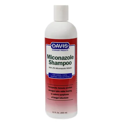 Davis Miconazole Shampoo ДЕВІС МІКОНАЗОЛ дерматокосметичний шампунь з 2% нітратом міконазолу для собак і котів із захворюваннями шкіри