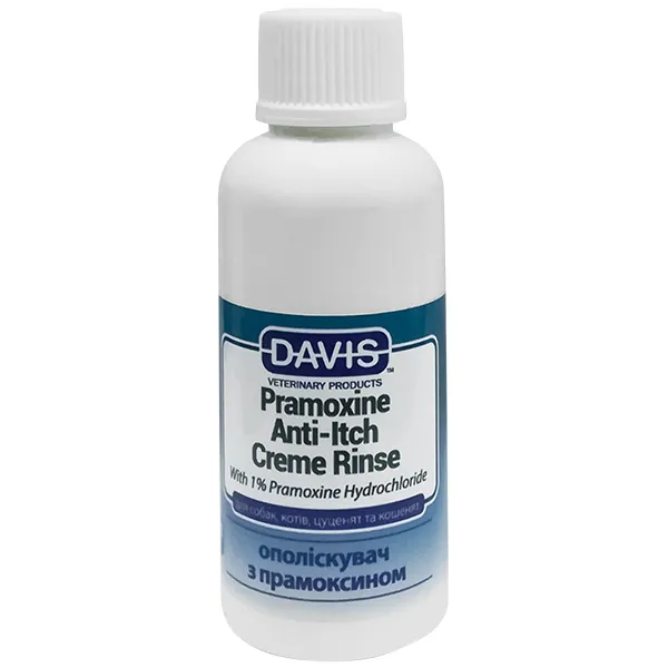 Davis Pramoxine Anti-Itch Creme Rinse ДЕВИС ПРАМОКСИН крем-ополаскиватель дерматокосметический от зуда с 1% прамоксина гидрохлоридом для собак и кошек — фото 1