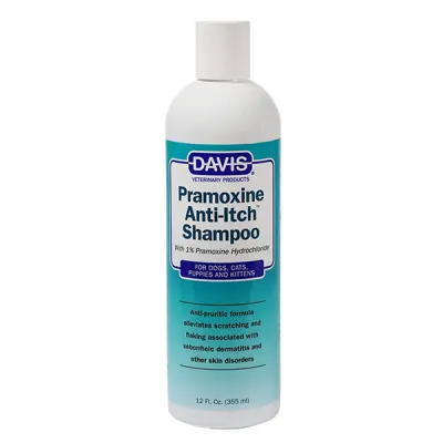 Davis Pramoxine Anti-Itch Shampoo ДЕВИС ПРАМОКСИН дерматокосметический шампунь от зуда с 1% прамоксина гидрохлоридом для собак и кошек