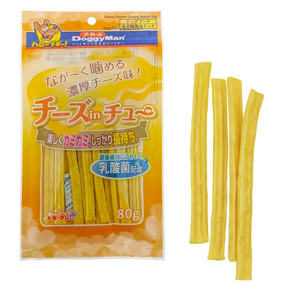 DoggyMan Cheese Chewing Stick ДОГГІМЕН ПАЛИЧКИ З СИРОМ жувальні ласощі для собак — фото 1