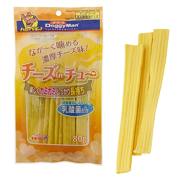 DoggyMan Cheese Chewing Stick ДОГГІМЕН ПАЛИЧКИ З СИРОМ жувальні ласощі для собак, М — фото 1
