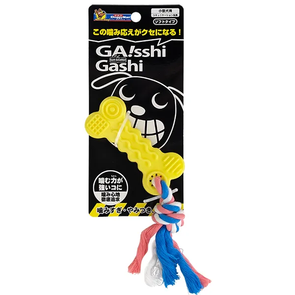 Жевательная игрушка для собак DoggyMan Chew Toy Bone with Rope кость с веревкой — фото 1