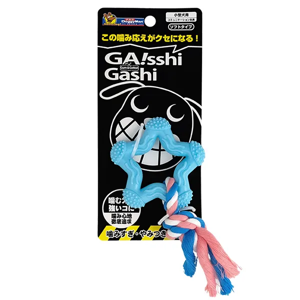 DoggyMan Chew Toy Star with Rope ДОГГІМЕН ЗІРКА З МОТУЗКОЮ жувальна іграшка для собак — фото 1