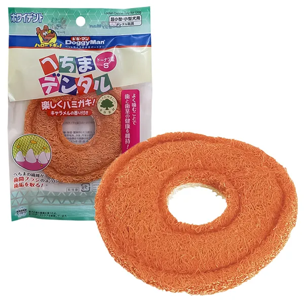 DoggyMan Loofah Doughnut ДОГГІМЕН ПОНЧИК ЛЮФА жувальна іграшка для чищення зубів собак — фото 1