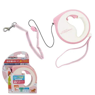 DoggyMan Retractable Lead Star ДОГГІМЕН СТАР повідець рулетка для собак до 10кг, трос 5м