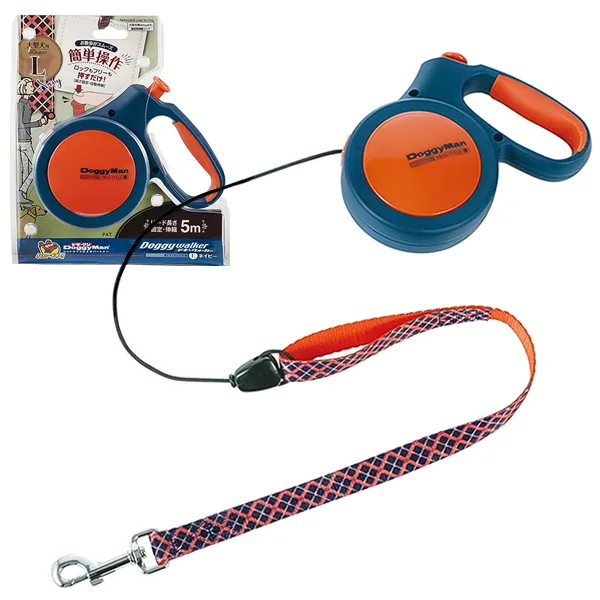 Поводок-рулетка для собак до 30 кг, трос 5 м DoggyMan Retractable Lead Trad Style — фото 1