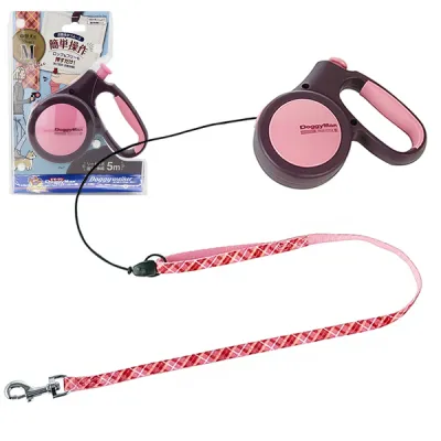 DoggyMan Retractable Lead Trad Style ДОГГІМЕН ДОГГІ ВОЛКЕР повідець рулетка для собак до 20кг, трос 5м