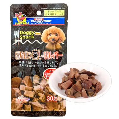 DoggyMan Утиная печень на пару, лакомство для собак