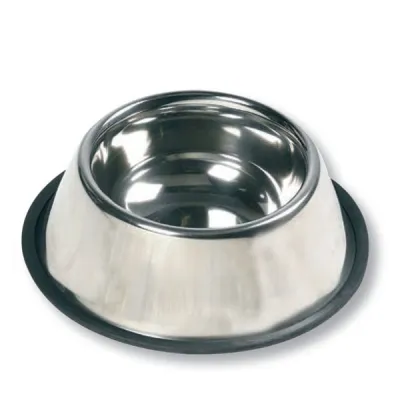 Flamingo Dish Rubber Rim ФЛАМІНГО РУБЕР РІМ миска з гумовим обідком для собак, неіржавна сталь