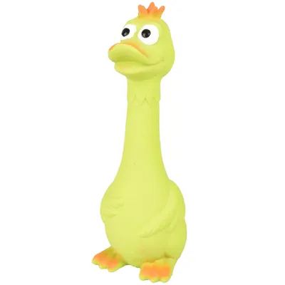 Flamingo Duck Sitting ФЛАМІНГО СИДЯЧА КАЧКА латексна іграшка з пищалкою для собак