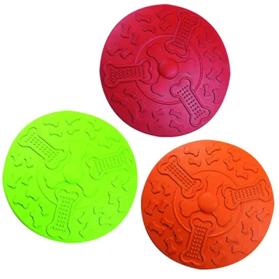 Flamingo Frisbee ФЛАМІНГО ФРІСБІ інтерактивна гумова іграшка для собак