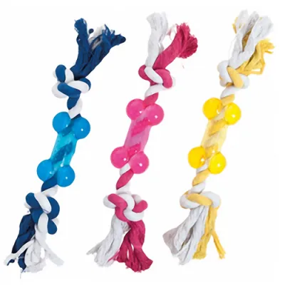 Flamingo Good4Fun Bone With Rope игрушка для собак