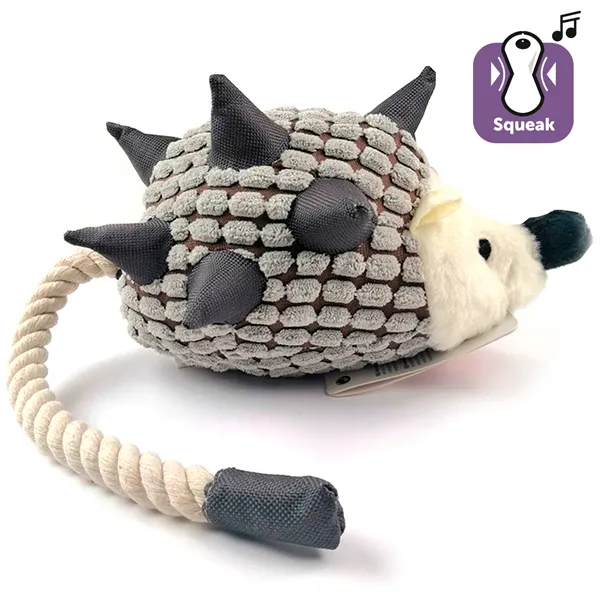 Flamingo Hedgehog Plush ФЛАМІНГО ЇЖАЧОК м’яка іграшка з пищалкою для собак — фото 1