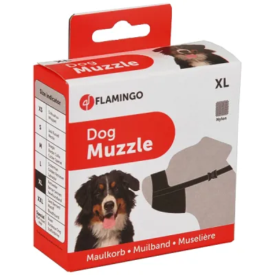 Flamingo Muzzle Nylon ФЛАМІНГО НЕЙЛОН намордник для собак порід вівчарка, ротвейлер, ньюфаундленд