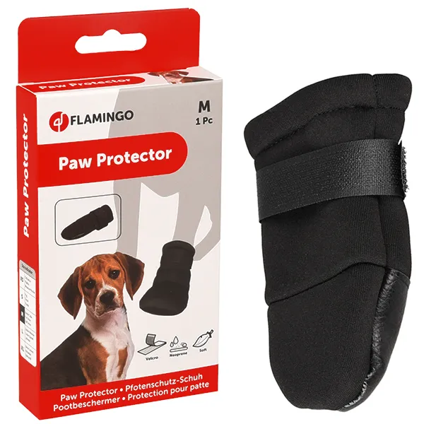 Flamingo Paw Protector ФЛАМІНГО ЗАХИСНИЙ ЧЕРЕВИК для собак порід бордер-коллі, фокстер’єр, бультер’єр — фото 1